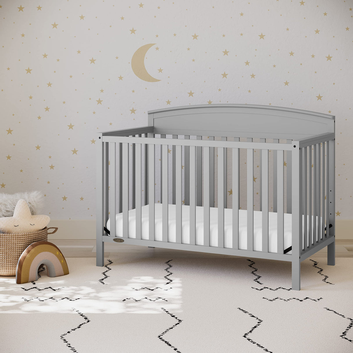 Benton 5-in-1 Convertible Crib (Pebble Gray) – GREENGUARD Gold Certified