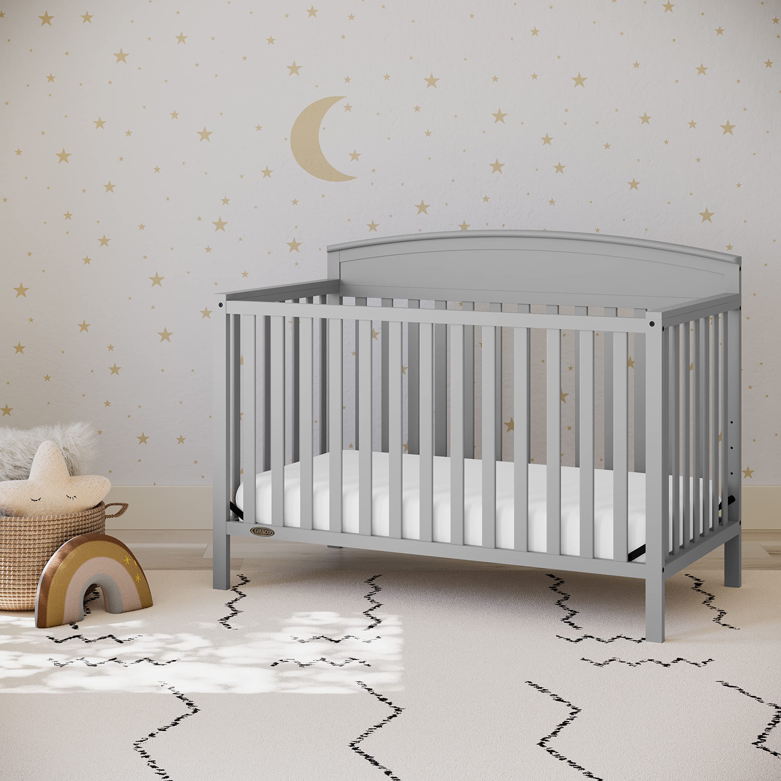 Benton 5-in-1 Convertible Crib (Pebble Gray) – GREENGUARD Gold Certified
