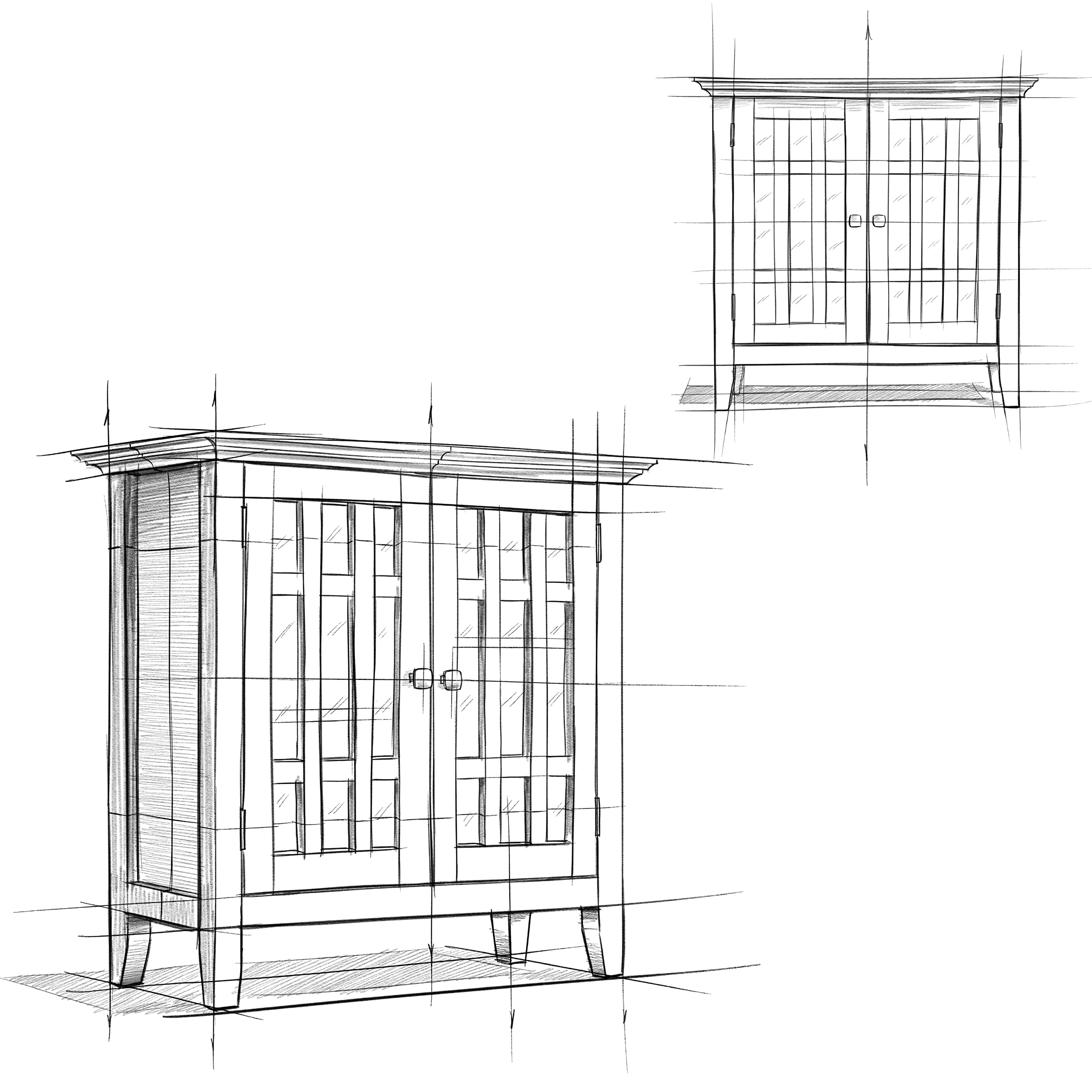 Bedford SOLID WOOD 32 inch Wide Transitional Low Storage Media Cabinet in Farmhouse