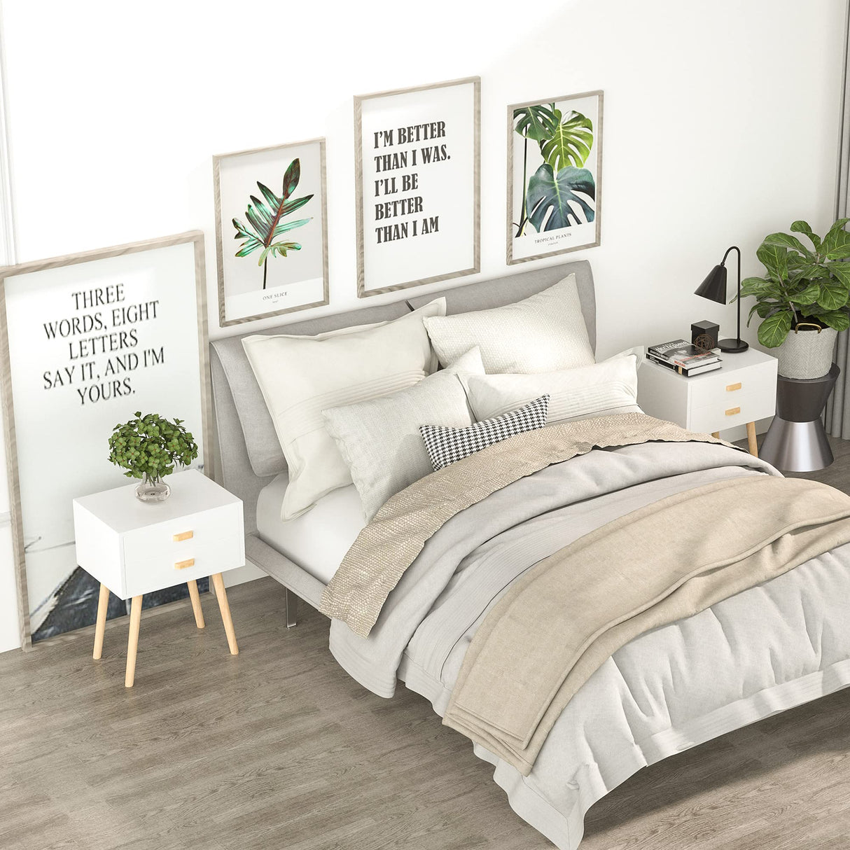 Night Stands Set of 2, Nightstand