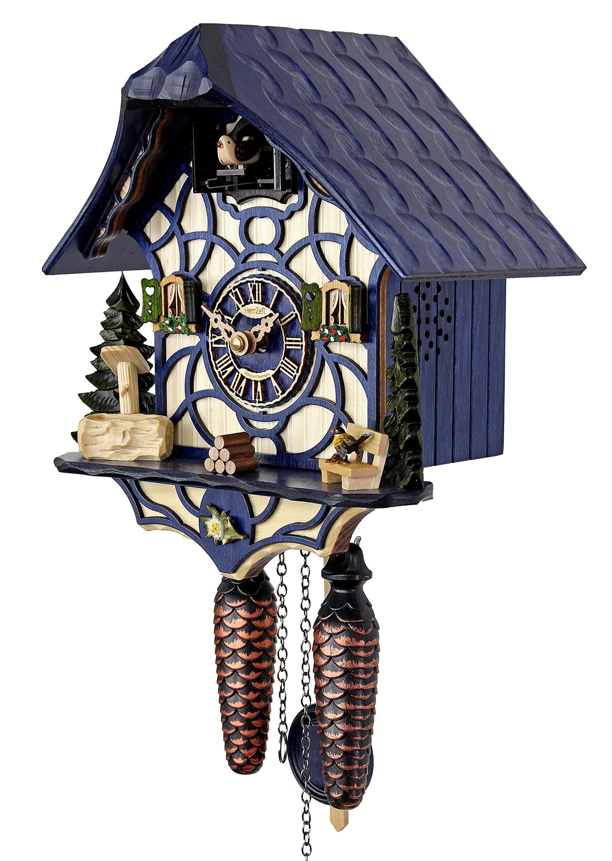 Quartz Cuckoo Clock - Magic Blue AH 34 QM