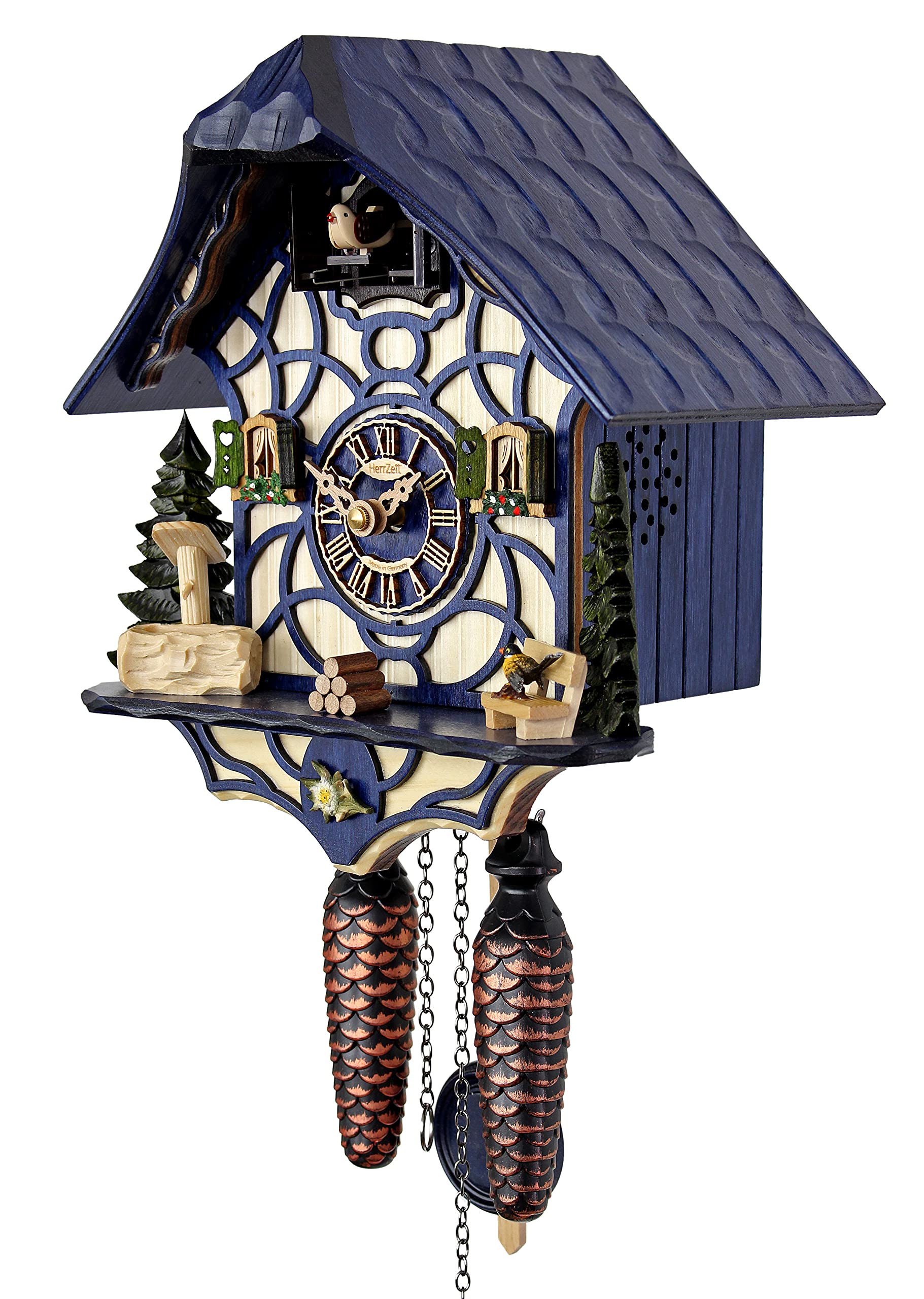 Quartz Cuckoo Clock - Magic Blue AH 34 QM