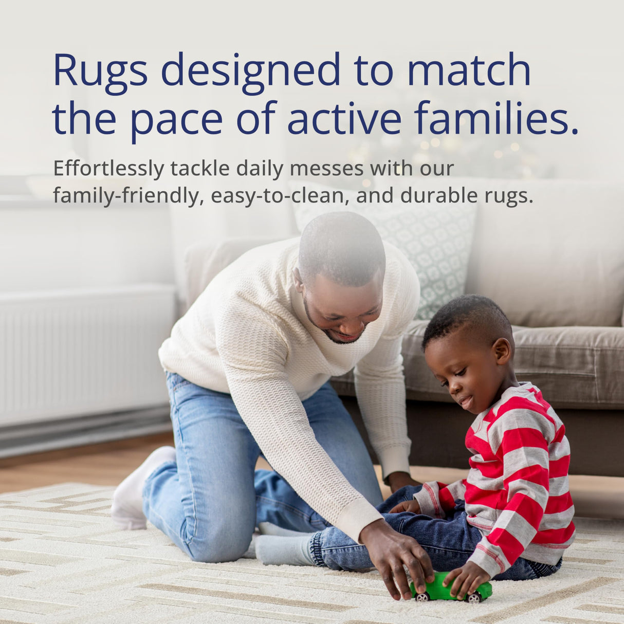 Beige Geometric Area Rug 5' x 8' - Maze Design