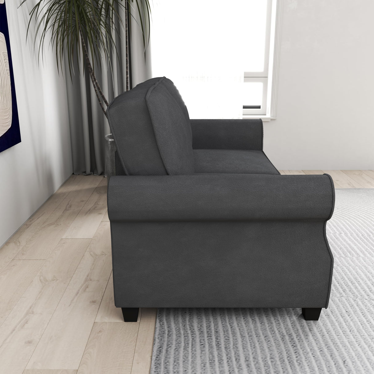 56” Loveseat Sofa, Small Velvet Love Seat Couch