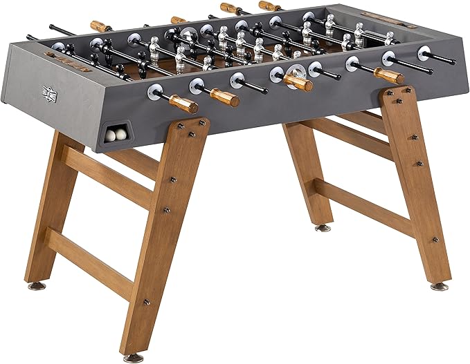 48” Charleston Foosball Gaming Table Standard Size, Durable and Stylish with Tabletop Sports Soccer Balls