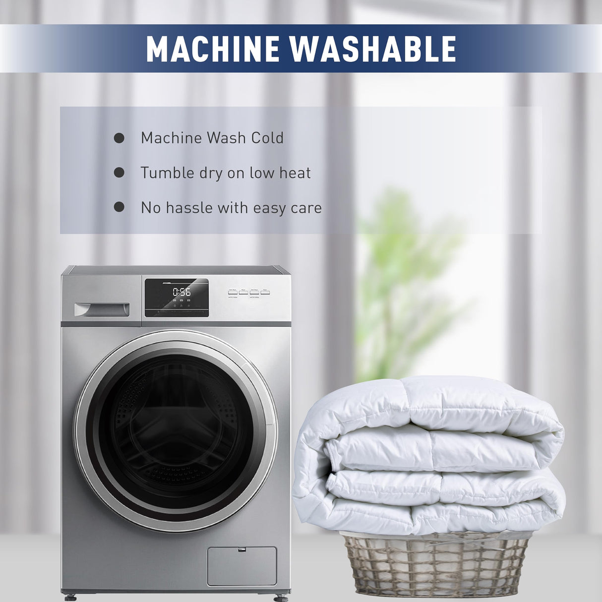 sunflower 100% Cotton Shell King Summer Duvet Insert, White Down Alternative Cotton Comforter, All Season Lightweight 8 Corner Tabs & Soft & Breathable & Noiseless, Thin Version