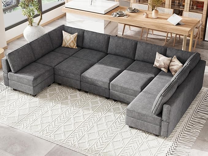 Oversized U Shaped Sofa Modular Sectional Couch Sleeper Sofa