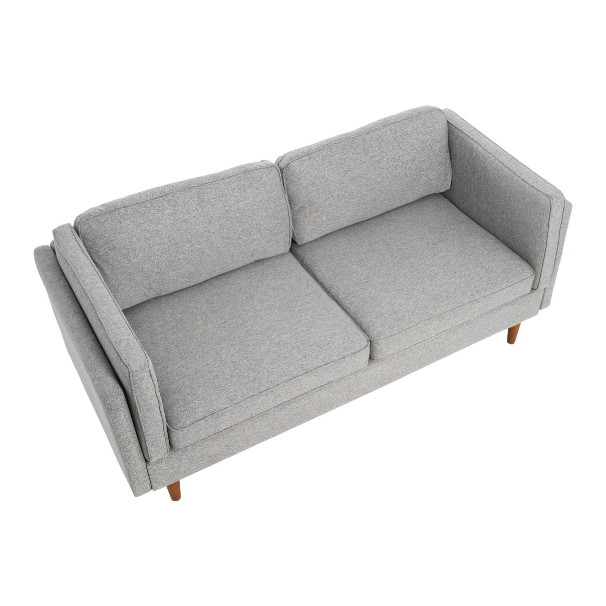 Atley High Sided Sofas, Mid-Century Grey