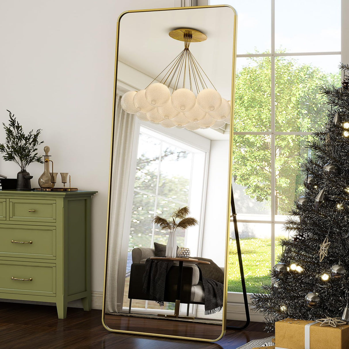 Mirror Aluminum Frame Gold Mirror Full Length Floor Mirror