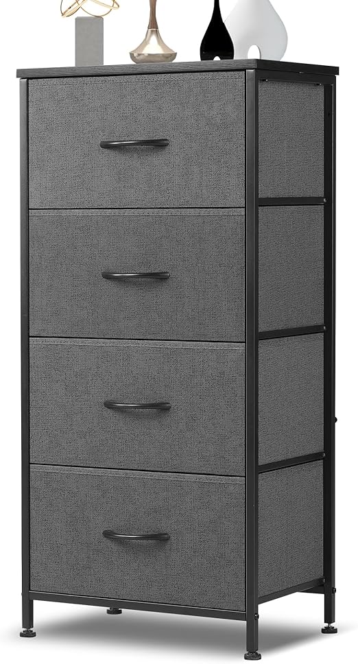 Dresser for Bedroom, 4 Storage Drawers