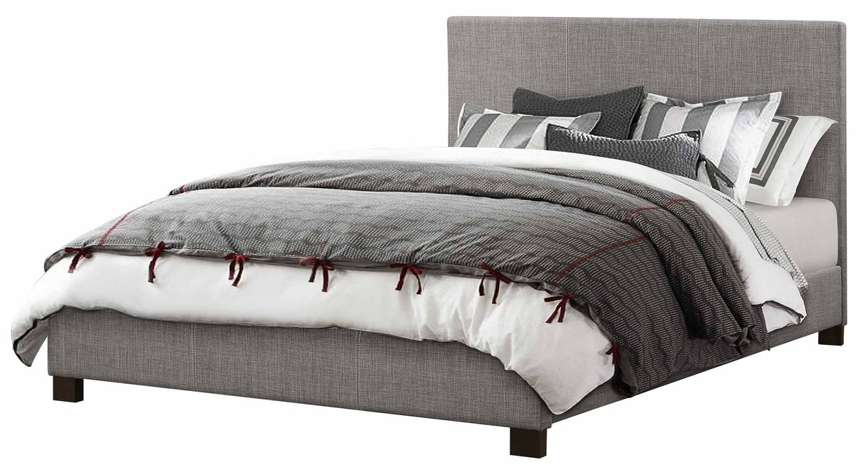 Chasin Fabric Upholstered Bed, California King, Grey