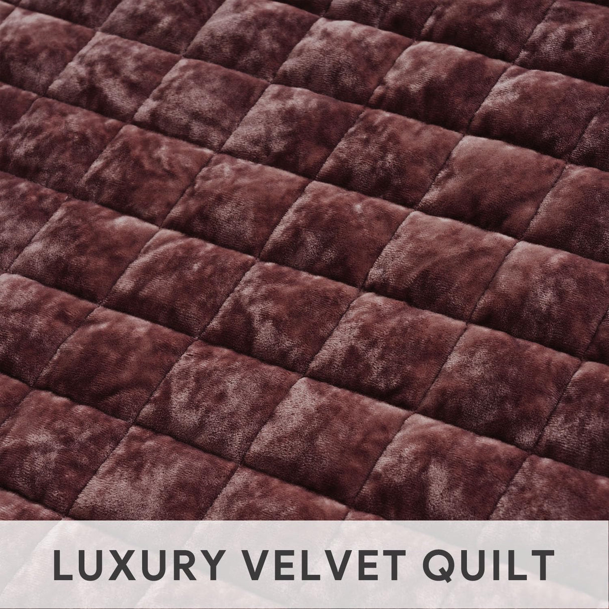 Luxury Velvet Quilt King Size, Ultra Soft Velvet Bedding Sets, Lightweight Quilted Velvet