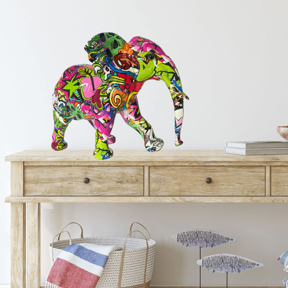 Elephant African Multicolor 35.5 * 20 * 24.5