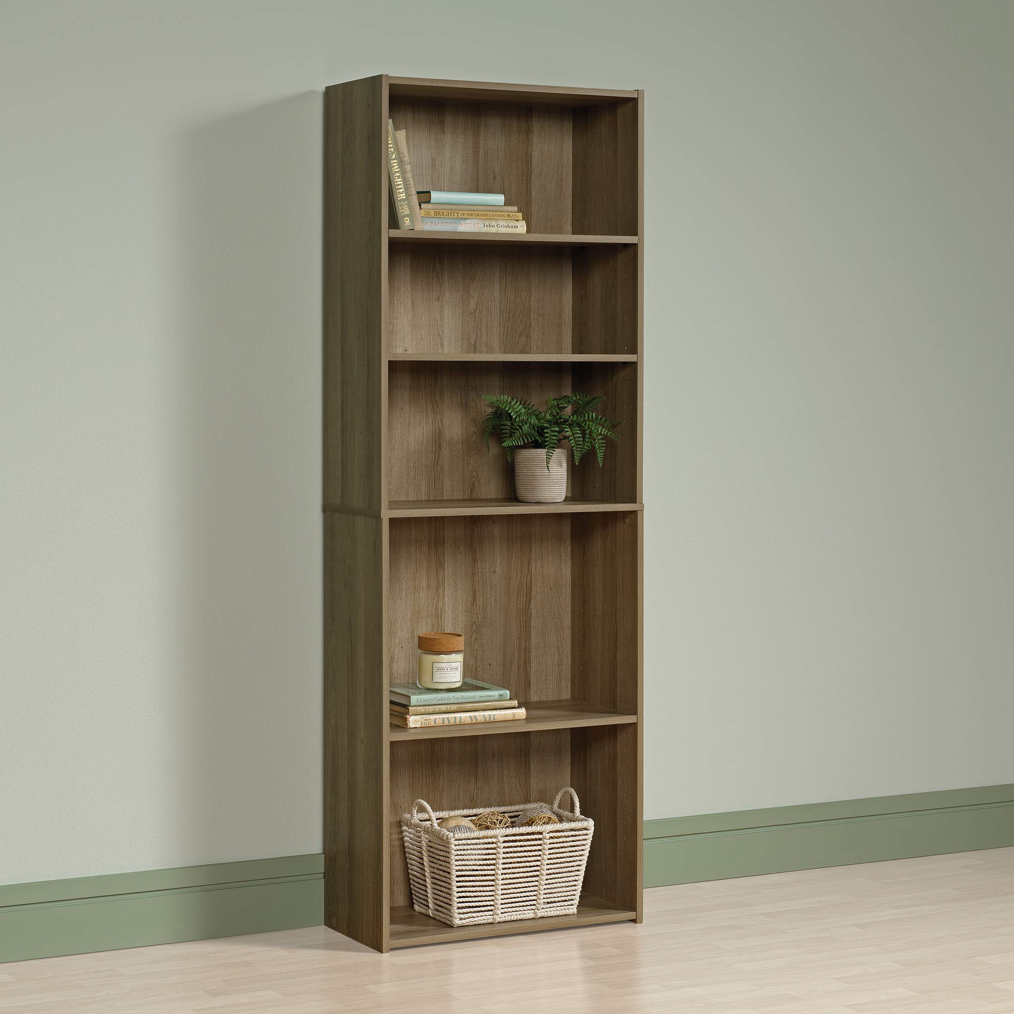 Beginnings 5 Bookcase/Book Shelf, L: 24.57" x W: 11.50" x H: 71.18"