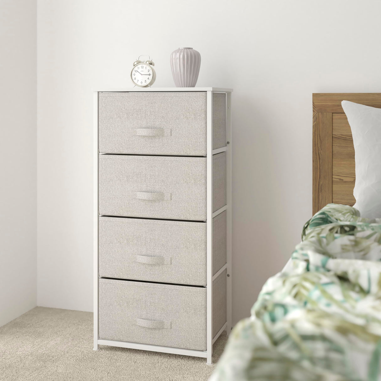 4-Drawer Storage Chest of Drawers, Modern Bedroom Dresser