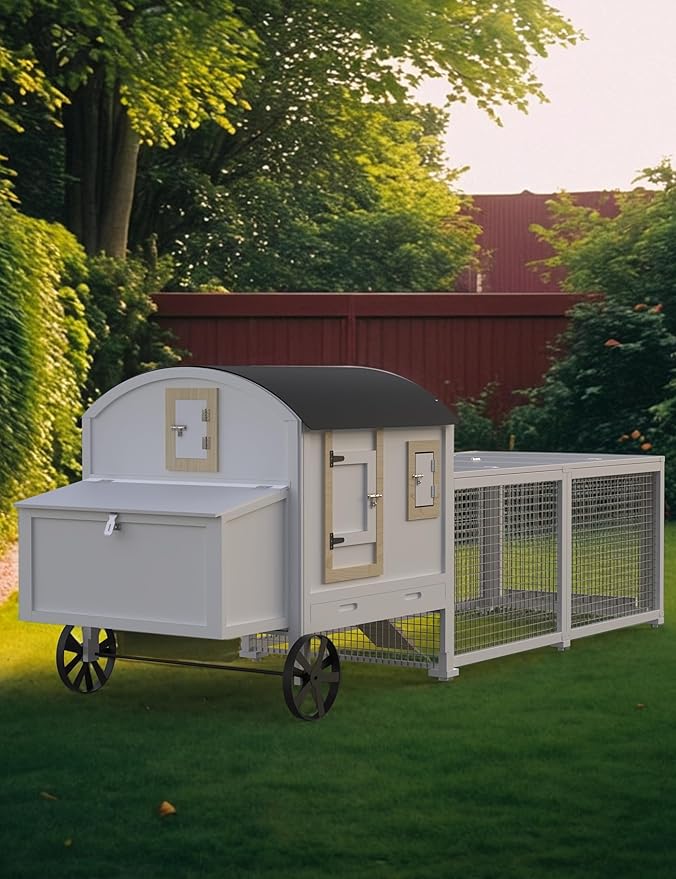 Wooden Poultry Cage for 3-5 Chickens, 106in Chicken Coop