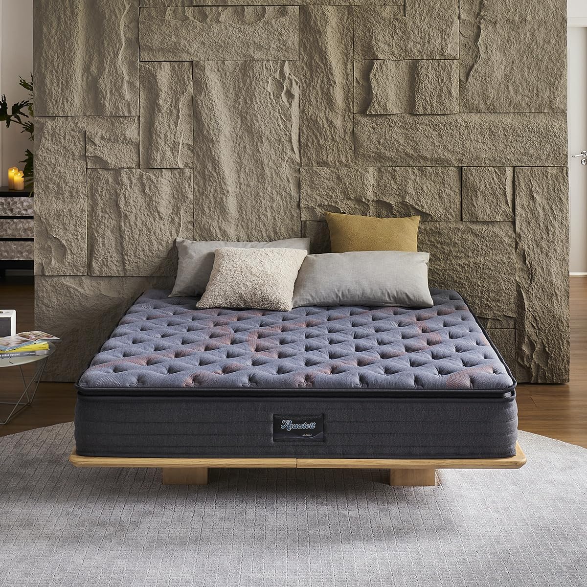 Queen Mattress 12 Inch Pillow Top Hybrid Queen Mattress