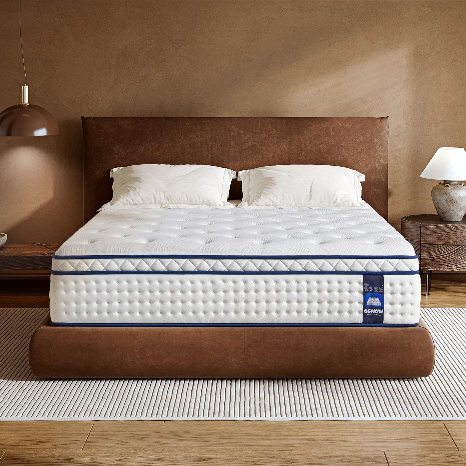 Queen Size Mattress,10 Inch Queen Mattress in a Box,with Memory Foam&Coil Pocket