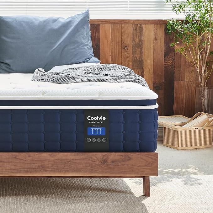 Queen Mattress, 10 Inch Hybrid Mattress