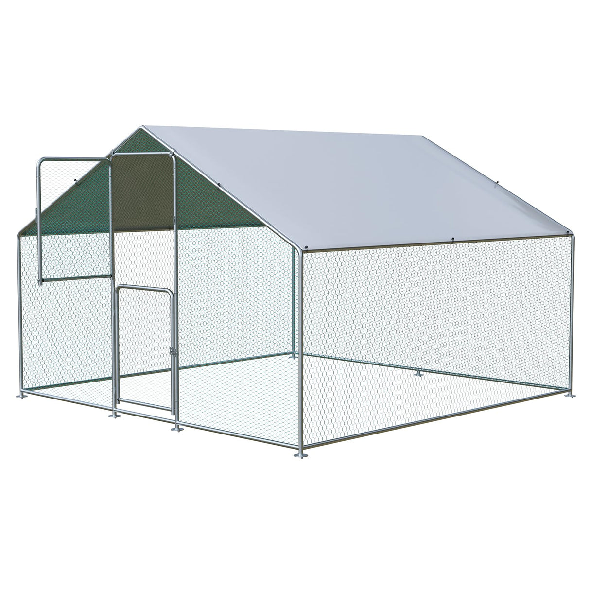 FortiRoost Heavy-Duty Chicken Coop with Roof & Double Doors