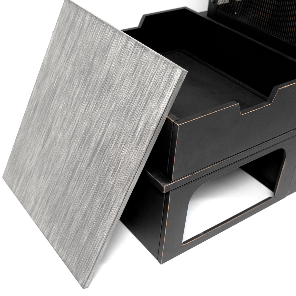 Rimasco 80 - Inch Metal Wood Burner Fireplace - Bircata