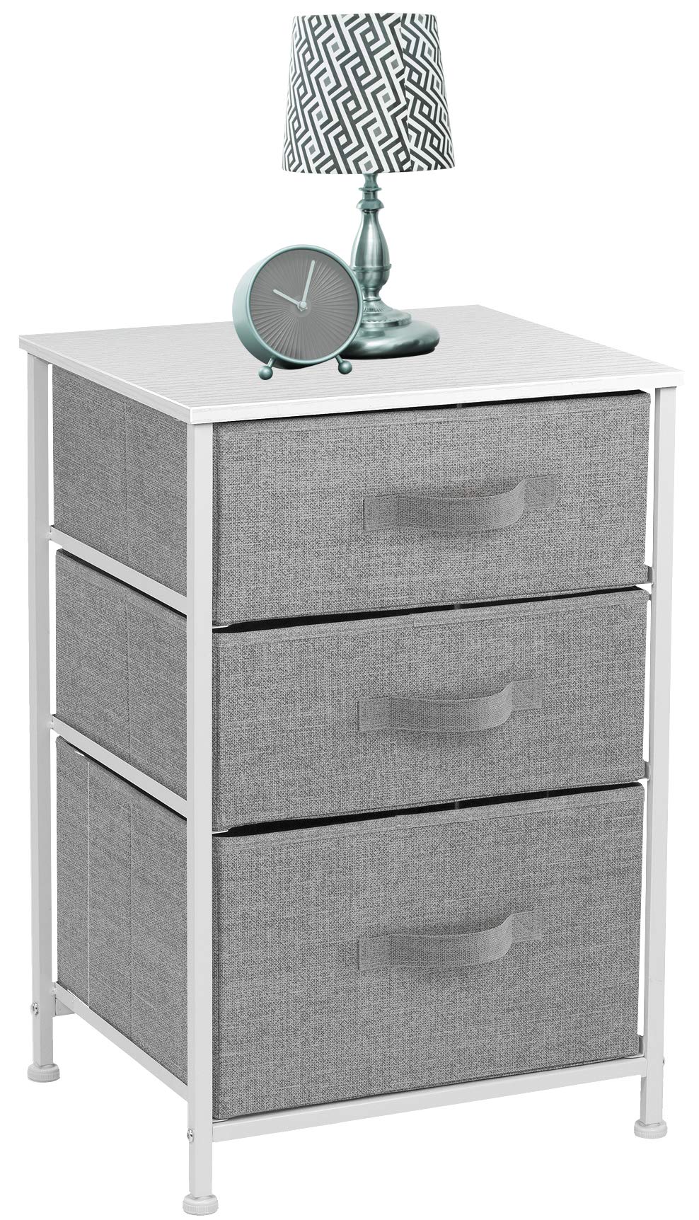 Nightstand with 3 Drawers - Bedside Furniture