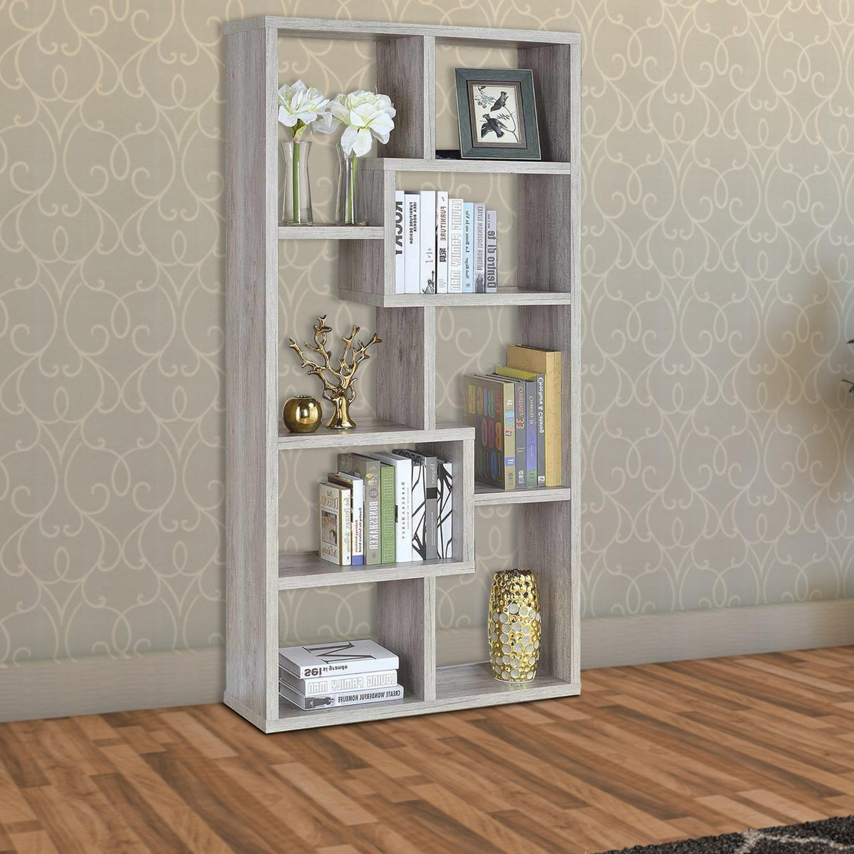 Book Case, One Size, Gray