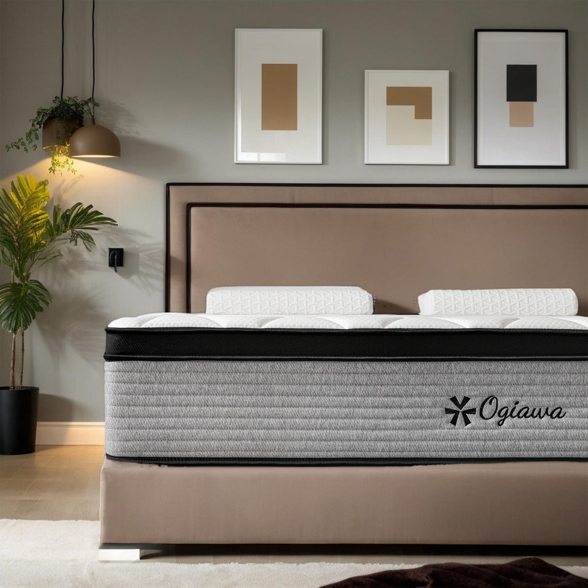 Queen Size Mattress, 12 Inch Queen Hybrid Mattresses in a Box with Memory Foam