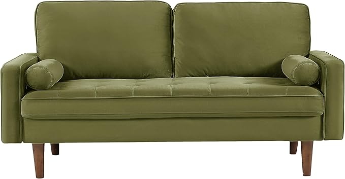 Velvet Tufted Sofas for Living Room, Classic Mid-Century Style with Modern Silhouette