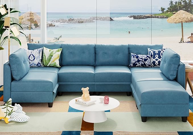 Modular Sectional Sofa, Convertible U Shaped Sectional