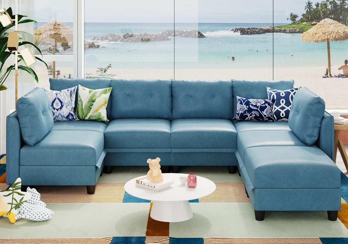 Modular Sectional Sofa, Convertible U Shaped Sectional