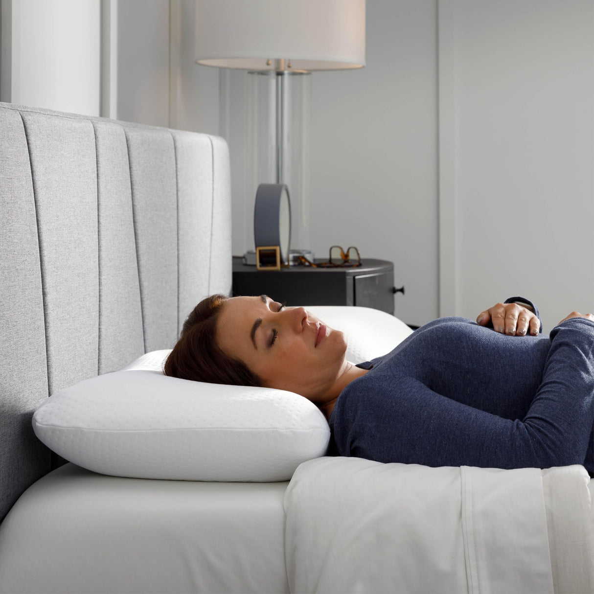 Memory Foam Symphony Pillow Luxury Soft Feel, Standard, White