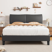 Queen Bed Frame with Headboard, Upholstered Bed Frame Queen