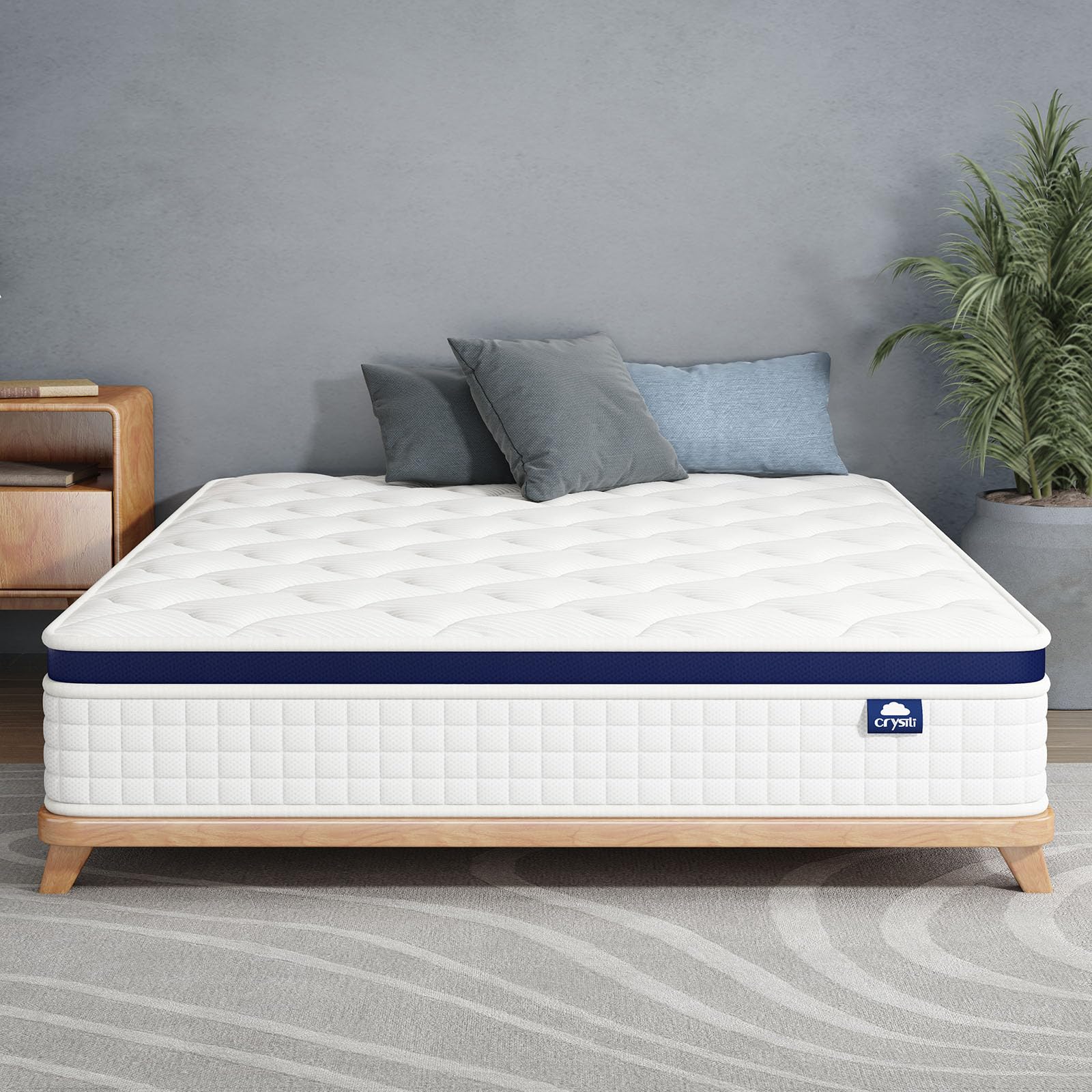 Full Size Mattress 14 Inch Memory Foam Hybrid Mattress