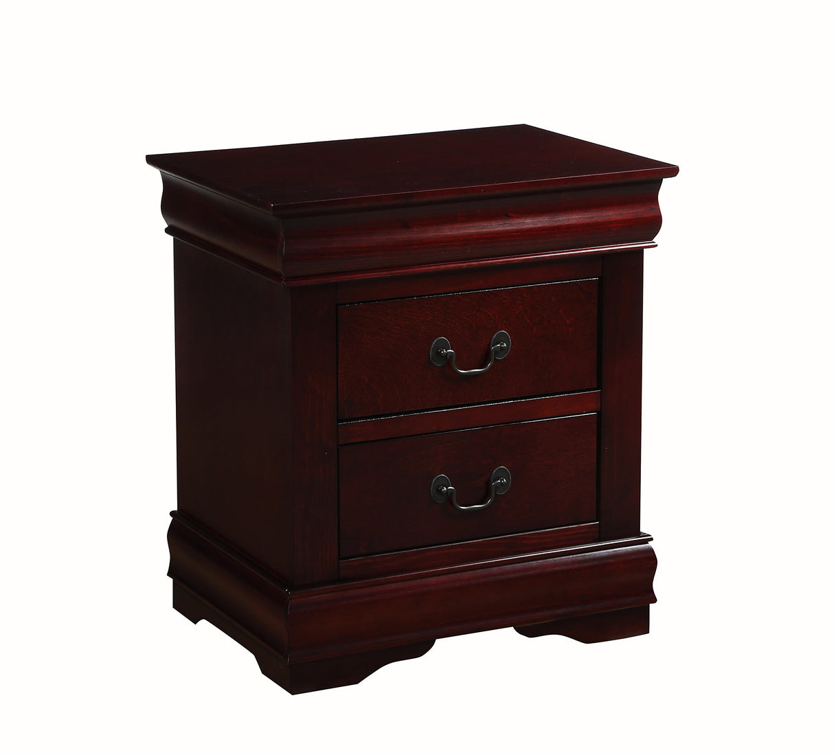 Bedroom Nightstands - Wooden Night Stands with 2 Drawers for Home Bedside End Table