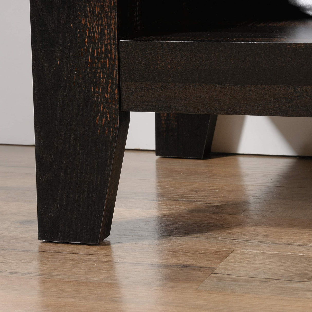 Pass 5-Shelf Bookcase Rustic Bookshelf, L: 33.78" x W: 12.52" x H: 71.10", Char Pine