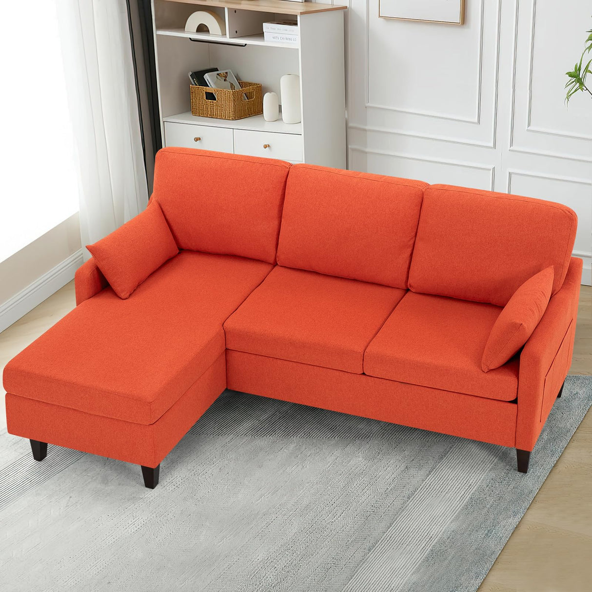 Sectional Sofa Couch with Reversible Chaise