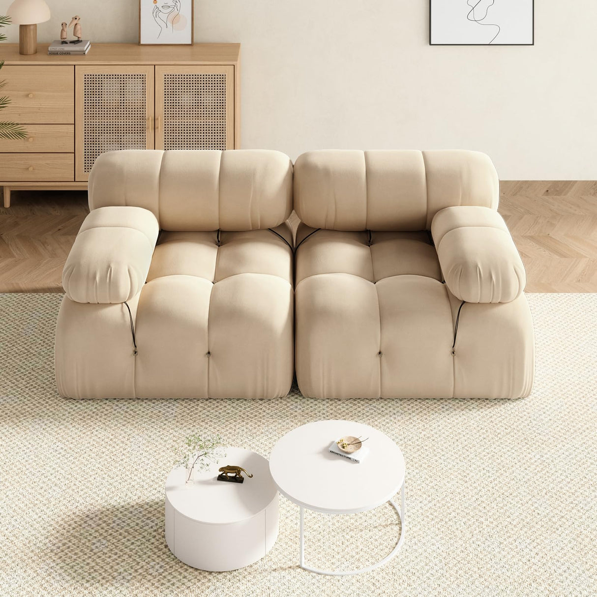 Modular Sectional Sofa Couch, Luxury Loveseat Sectional Couches for Living Room