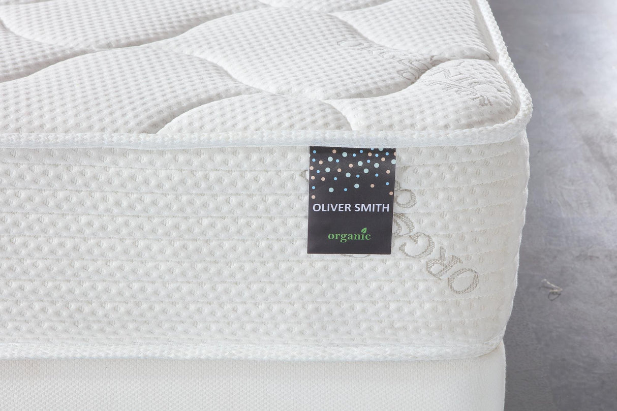 Organic Cotton - 10 Inch - Comfort Firm Sleep - Cool Memory Foam & Pocket Spring Mattress