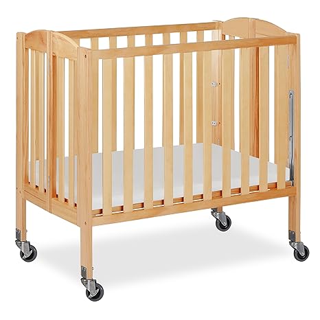 3-in-1 Folding Portable Crib, Natural, Large