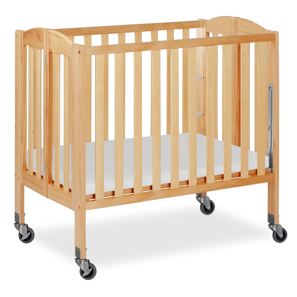 3-in-1 Folding Portable Crib, Natural, Large