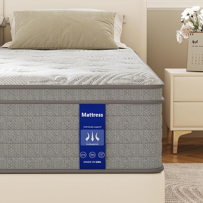 Queen Size Mattress, 12 Inch Memory Foam Hybrid Mattress, Queen Mattress in a Box