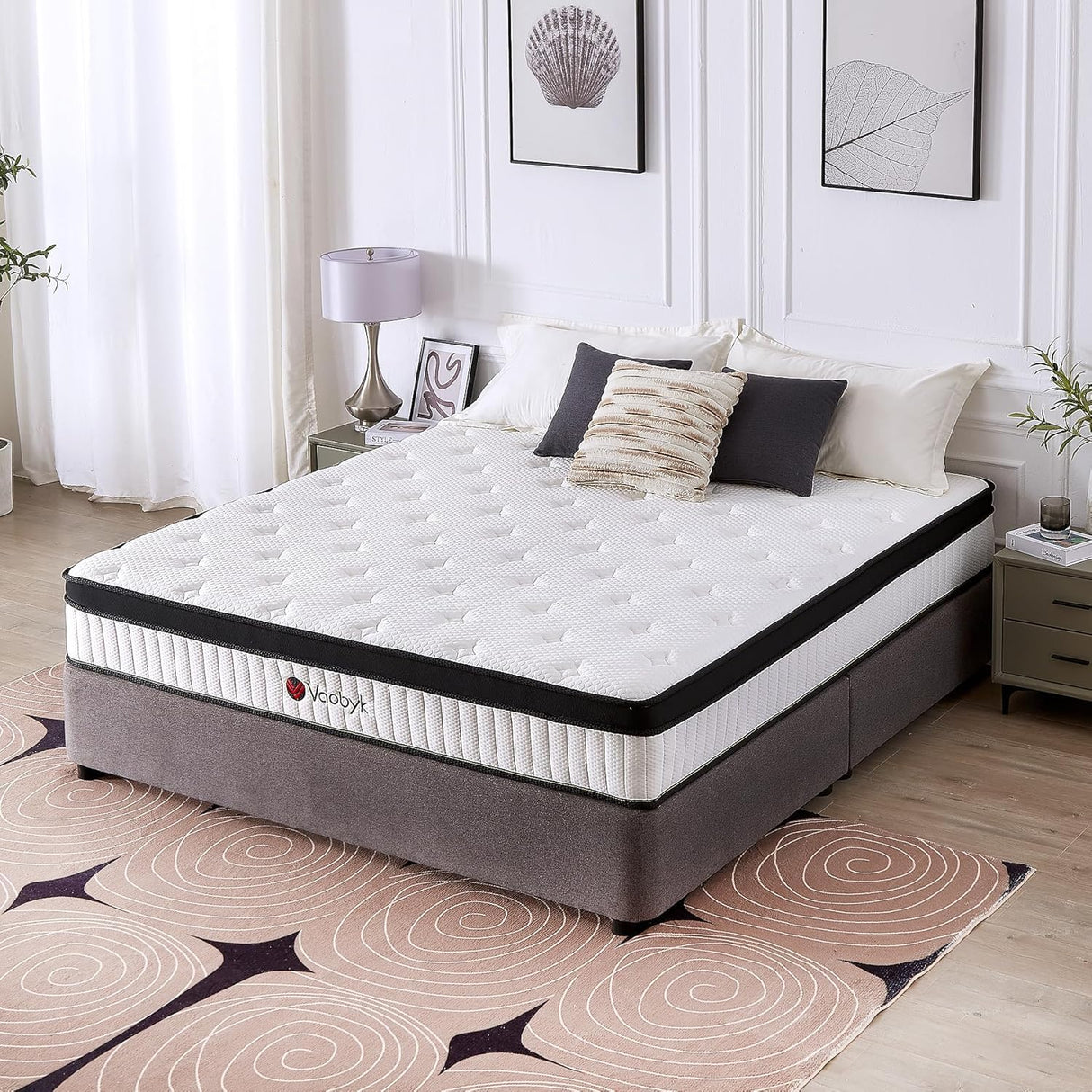 Queen Mattress, 12 inch Hybrid Queen Mattress in a Box, Memory Foam Mattress