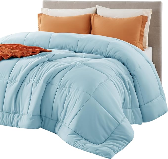 Comforter Duvet Insert - Quilted Comforters King Size, All Season Duvet