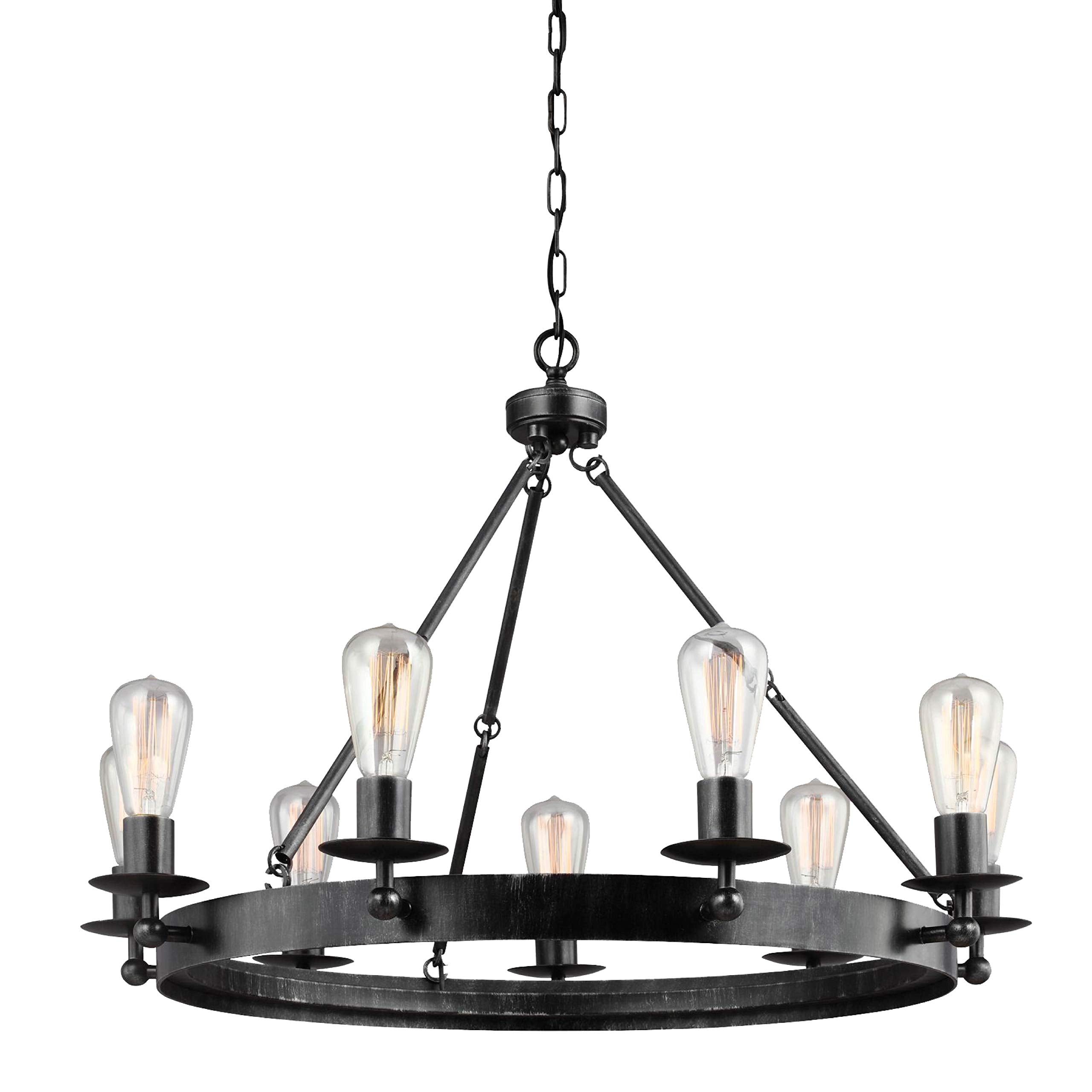 3110209-846 Ravenwood Manor Nine-Light Chandelier Hanging Modern Fixture