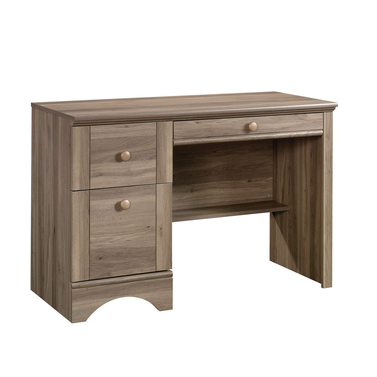Harbor View Computer Desk, Salt Oak finish