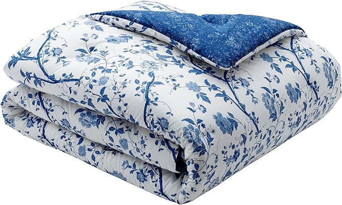 Comforter Set, Reversible Cotton Bedding, Includes Matching Shams