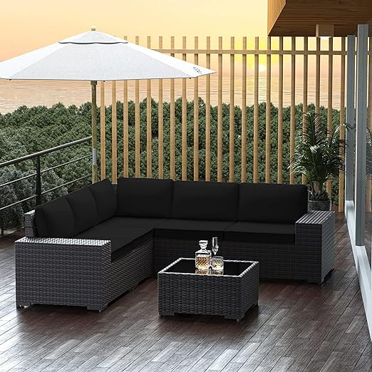 Outdoor Patio Furniture Set with Propane Fire Pit Table