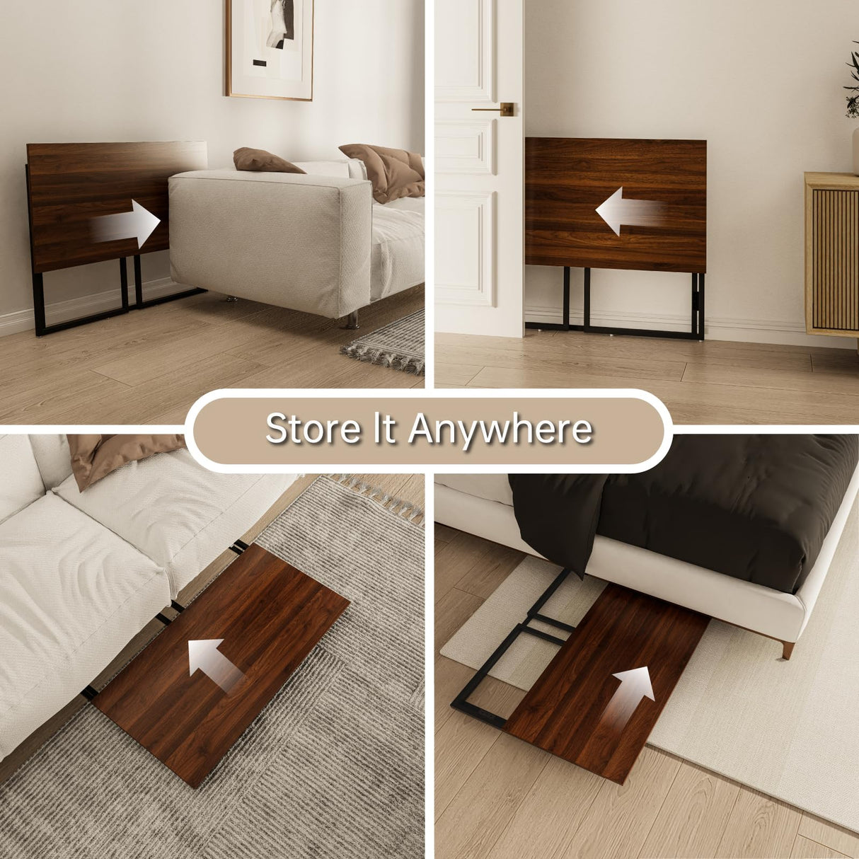 alawooder Folding Desk 30 Inch - Small Foldable Desk for Small Space Minimalist