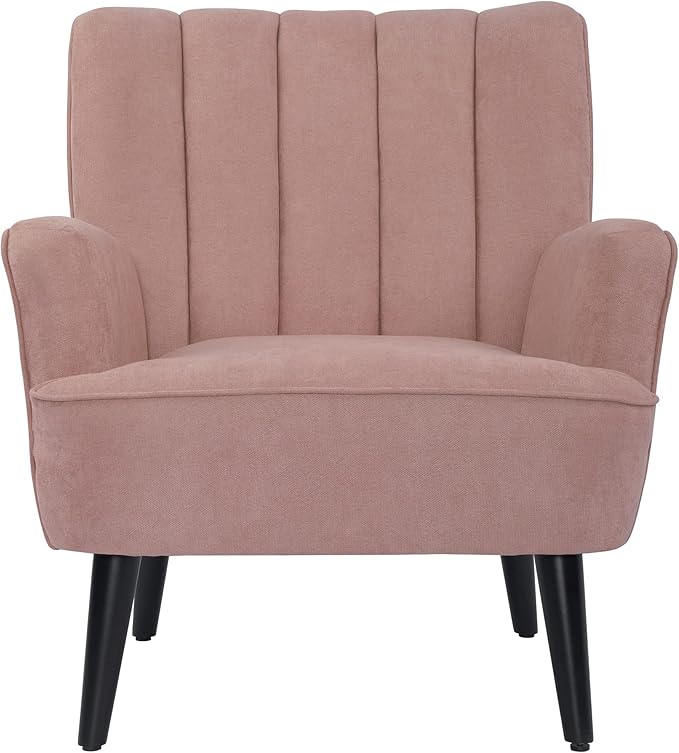 Accent Chairs, Fabric Upholstered Armchairs, Mid Century Modern Accent Chair